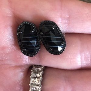 Kendra Scott Emilie stud gunmetal